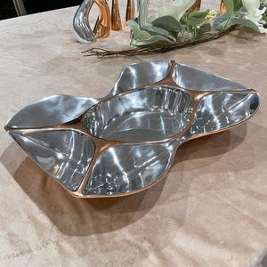 Nambe - Classic Copper collection 
Multi section server (7 sections)